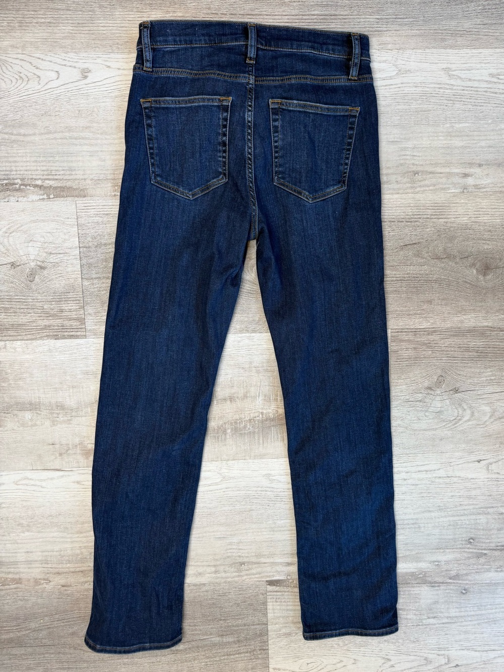FRAME Le High Straight Long Jeans in Majesty Wash Size 27 Inseam 30” - Picture 7 of 13
